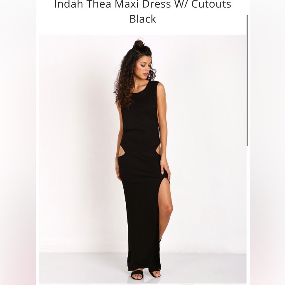 Indah
Thea Maxi Dress W/ Cutouts Black